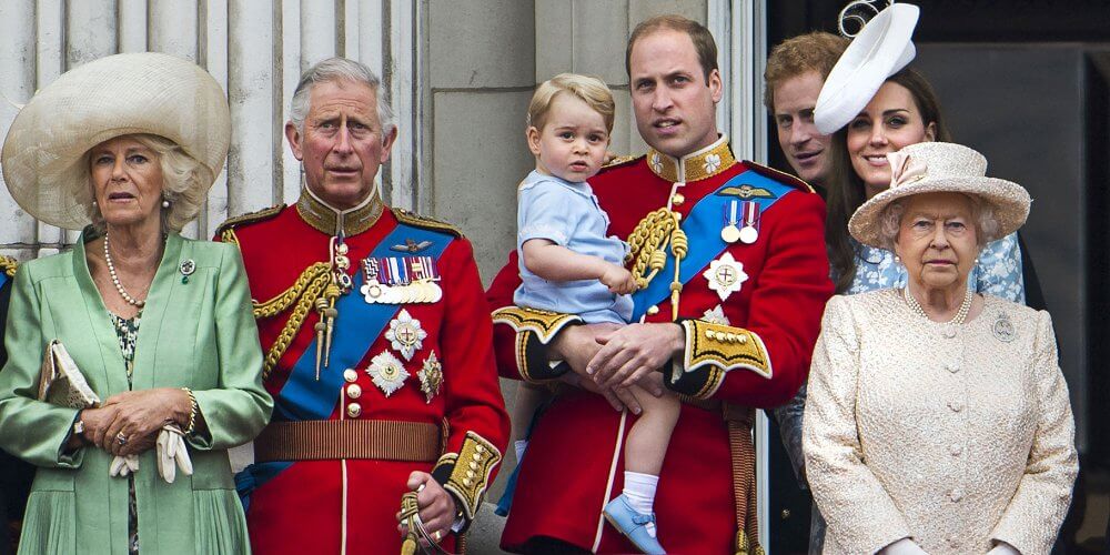 la famille royale britannique prise en photo