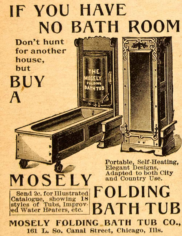 Mosely Folding Bath Tub